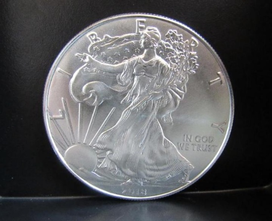 2018 SILVER EAGLE 1 OZ. FINE SILVER