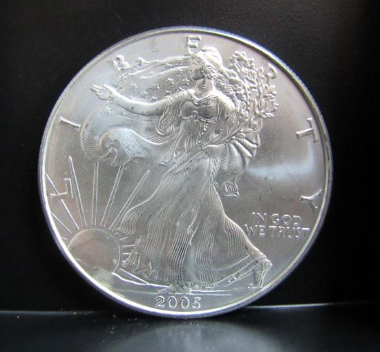 2005 SILVER EAGLE 1 OZ. FINE SILVER
