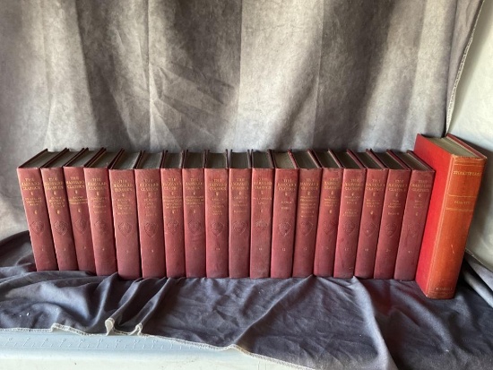 BOOK LOT INCLUDING 18 1909 THE HARVARD CLASSICS & 1938 SHAKESPEARE BY SCRIBNERS