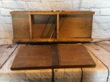 ANTIQUE CABBAGE CUTTER AND CUTTER BOARD