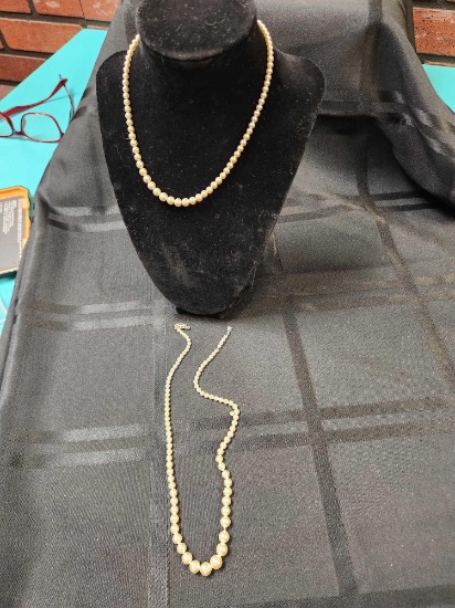 (2) Vintage Pearl Necklaces