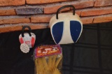 Blow Mold Bowling Bag Banks & Vintage Measuring Cups