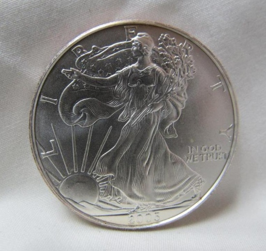 2005 SILVER EAGLE 1 OZ. FINE SILVER