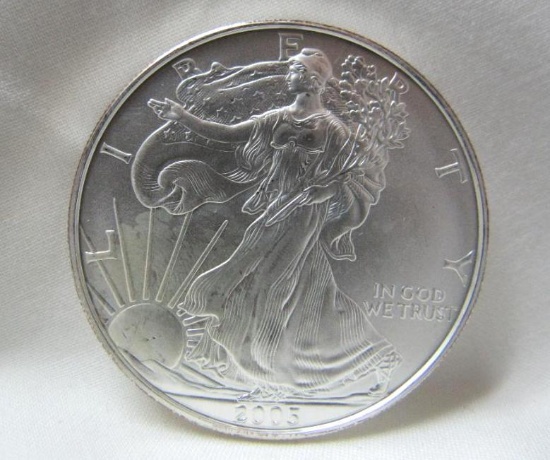 2005 SILVER EAGLE 1 OZ. FINE SILVER