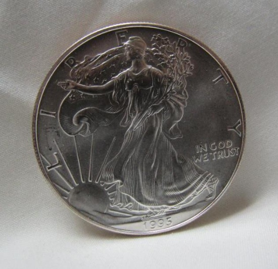 1995 SILVER EAGLE 1 OZ. FINE SILVER