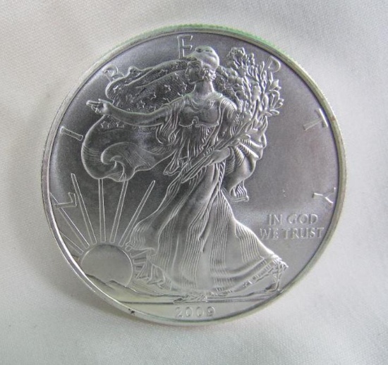 2009 SILVER EAGLE 1 OZ. FINE SILVER