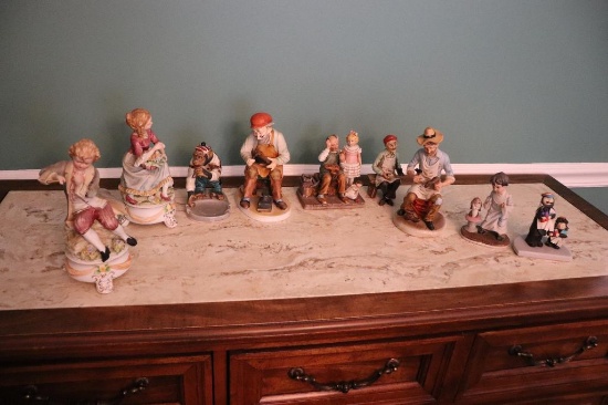 Large Quantity Of Figurines Including Some Normal Rockwell