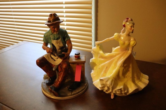 2 Figurines Including Royal Dalton