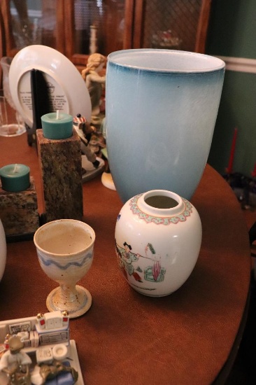 Miscellaneous Vases Including Hand Painted Items