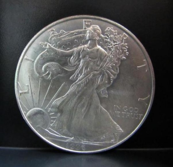 1996 SILVER EAGLE 1 OZ. FINE SILVER