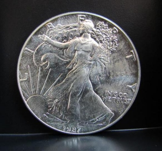 1987 SILVER EAGLE 1 OZ. FINE SILVER