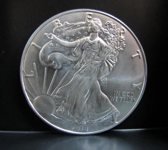 2018 SILVER EAGLE 1 OZ. FINE SILVER