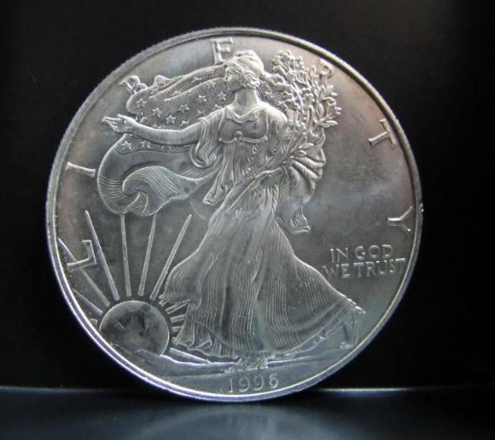 1996 SILVER EAGLE 1 OZ. FINE SILVER