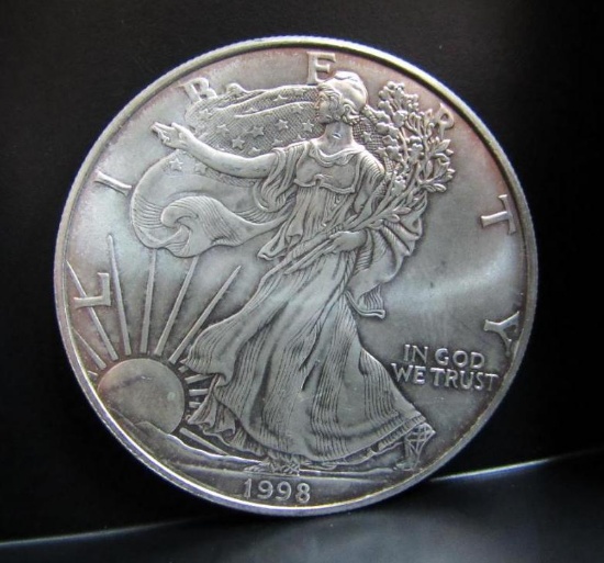 1998 SILVER EAGLE 1 OZ. FINE SILVER
