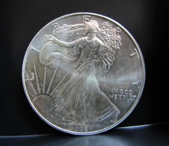 1995 SILVER EAGLE 1 OZ. FINE SILVER