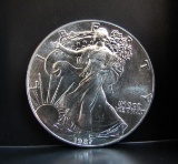 1987 SILVER EAGLE 1 OZ. FINE SILVER