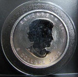 2012 CANADA QUEEN ELIZABETH II 5 DOLLARS 1 OZ. FINE SILVER