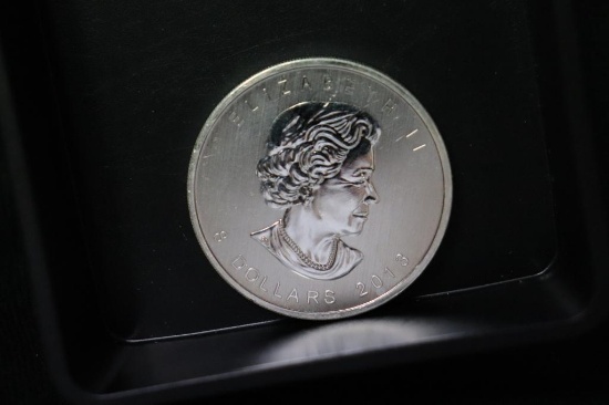 2013 Canadian Queen Elizabeth The 2nd 8 Dollar Coin 1.5 oz. Fine Silver