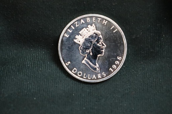 1996 Canadian 1 oz. Fine Silver Coin