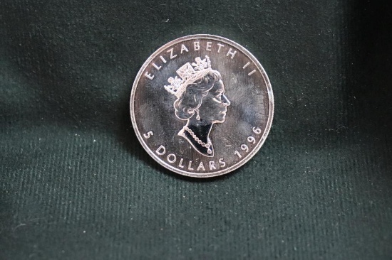 1996 Canadian 1 oz. Fine Silver Coin