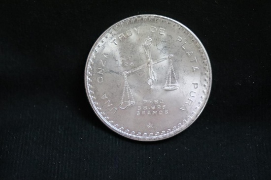 1980 Mexican 1 oz. Silver Coin