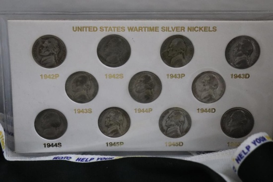 United States Wartime Silver Nickle's
