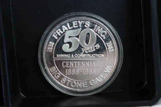 1998 Fraley's Incorporated 50 Mining and Construction Coin