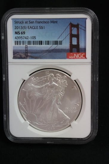 2013 S Silver Eagle 1 oz. Silver Coin