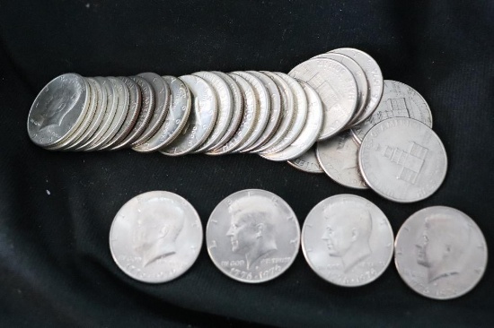 "29" Large Lot Of Kennedy Half Dollar Coins