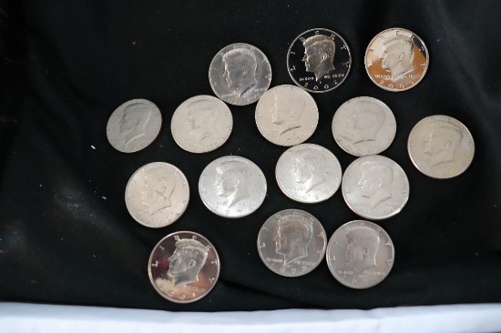 "14" Kennedy Half Dollar Coins
