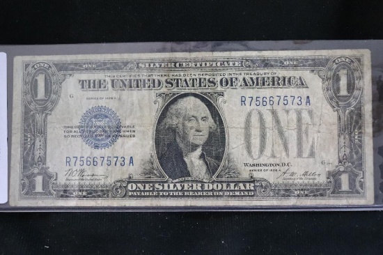 1928 A One Dollar Silver Certificate