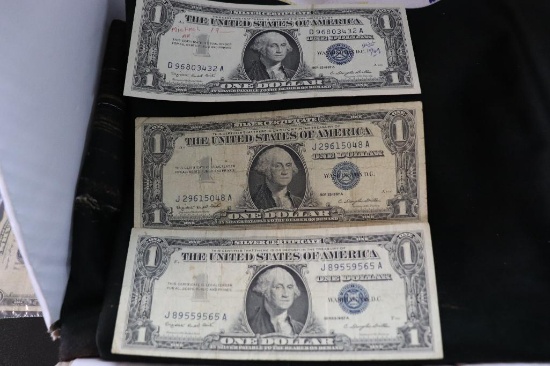 3 1957 A One Dollar Silver Certificate
