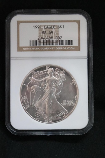 1991 Silver Eagle Fine Silver Coin