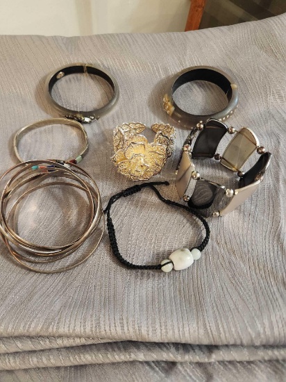 Quantity of Costume Jewelry Bracelets