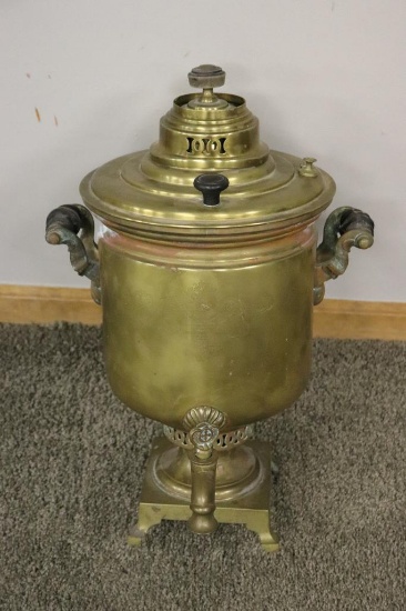 Brass Antique Coffee Urn Used At Religious Ceremonies