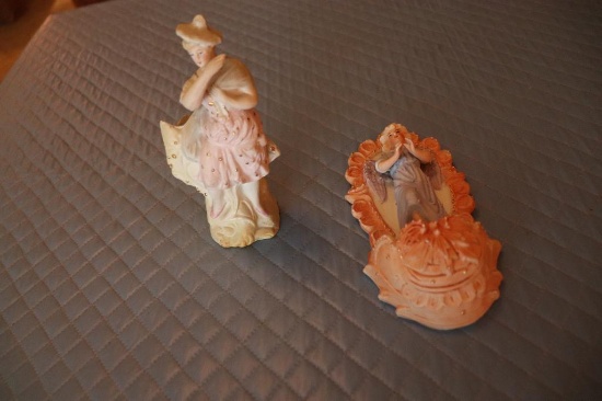 Plaster Figurines and Plaster Wall Hanging