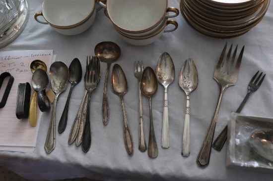 Large Quantity Of Old Silverplate
