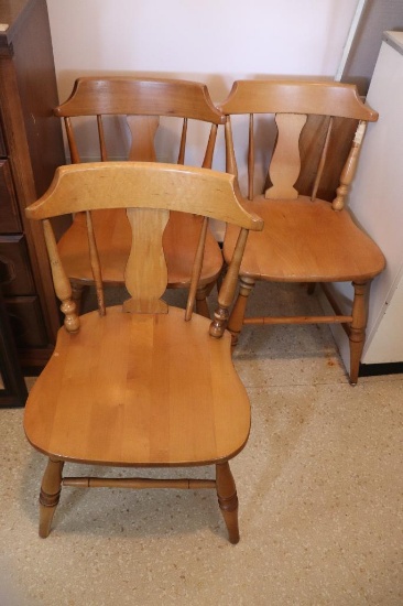 (6) Maple Wood Dining Chairs