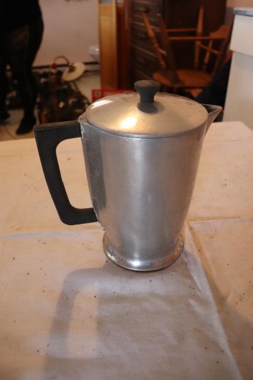 Cast aluminum coffee pot