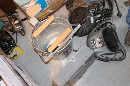 Mop bucket, massager, electrial box and grabbers