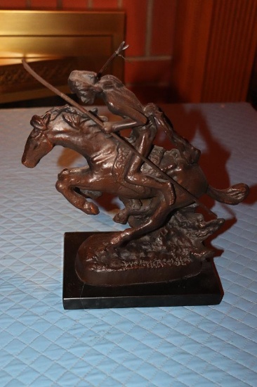 Vintage Bronze Statue by Frederick Remington (Cheyenne)
