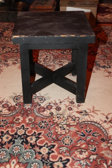 Small Wooden Foot Stool 11 in. x 11 in. x 11 in.