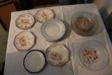 Lot of miscellaneous serving plates