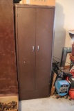 Metal cabinet with contents