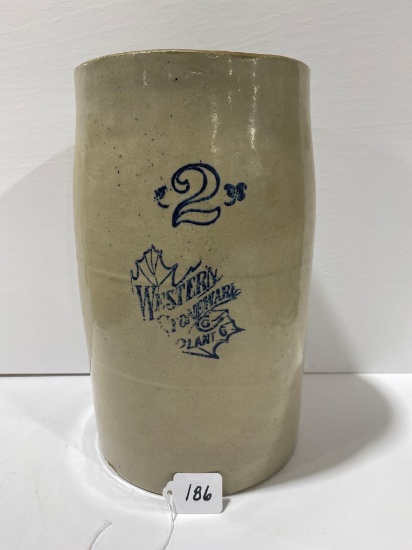2 GALLON WESTERN CHURN-PLANT 6 CLINTON, MO