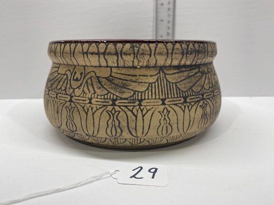 WESTERN STONEWARE EGYPTIAN BOWL