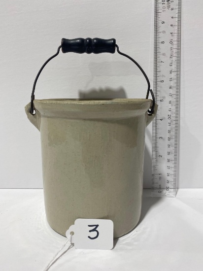 BAILED HANDLED JAR WITH LID