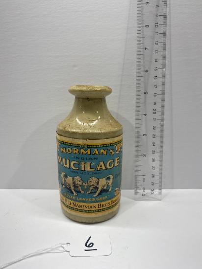 NORMANS MUCILAGE JAR