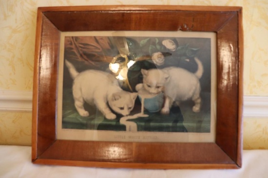 Old Framed Picture "Published by Kurrier and Ives"