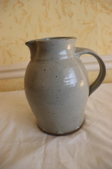 Old 9-inch-tall Pottery Pitcher